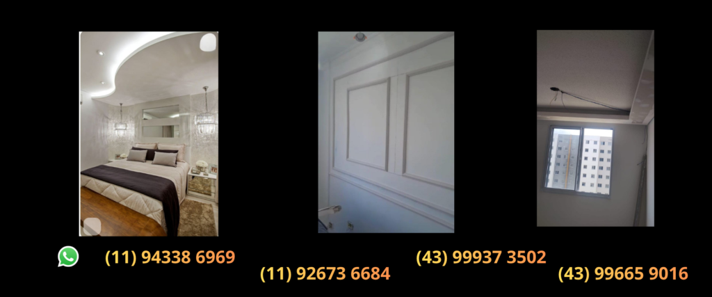 Gesseiro SP Gesso Liso Sancas Forro Drywall Boiserie Alçapão reparos gessopalmas.com.br