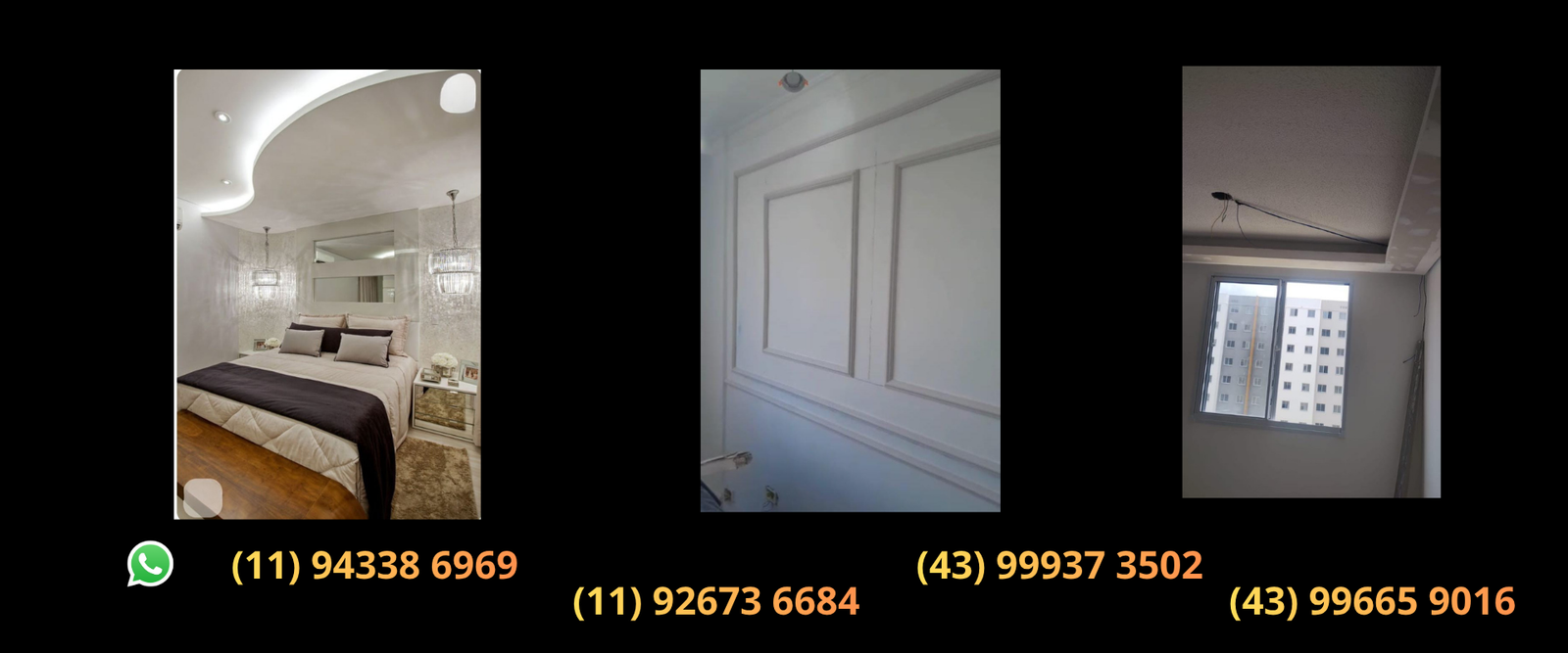 Gesseiro SP Gesso Liso Sancas Forro Drywall Boiserie Alçapão reparos gessopalmas.com.br